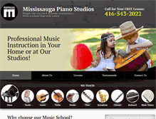 Tablet Screenshot of mississaugapianostudios.com